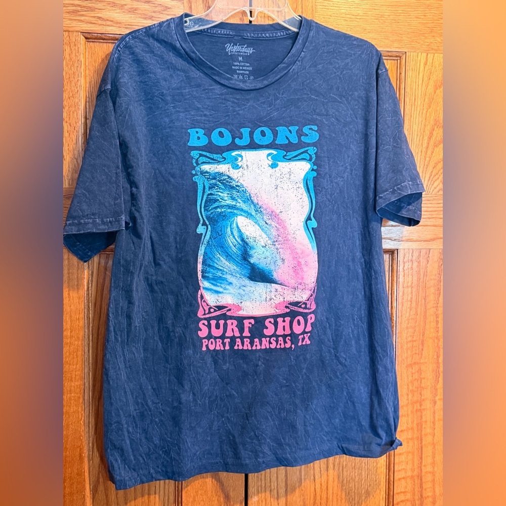 Bojons Port Aransas Navy Blue Graphic Tee